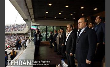 حضور شهردار تهران در استادیوم ازادی 1