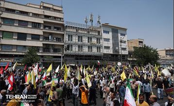 راهپیمایی مردمی علیه تهاجم رژیم صهیونیستی به ایران 12
