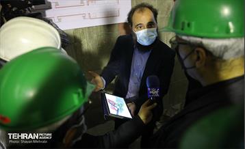 بازدید اعضای کمسیون حمل و نقل شورای اسلامی شهر از ایستگاه تقاطعی مترو توحید 15