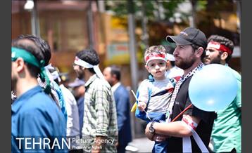 حضور اعضای هیئت هنر در راهپیمایی روز قدس 4