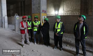 بازدید دانشجویان از پروژه ایستگاه مترو تختی 6