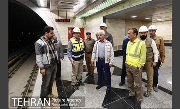 بازدید مدیرعامل متروی تهران از بخش میانی خط 7 مترو 7