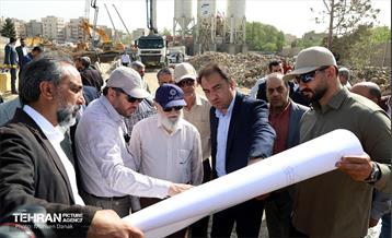 بازدید رئیس شورای شهر تهران از کلان‌پروژه بزرگراه یادگار امام(ره) 13