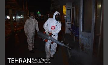 ضدعفونی معابر توسط سازمان آتش نشانی  11