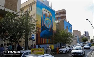 آیین رونمایی از دیوارنگاره «زنی که قدس را حمل می‌کند»  21