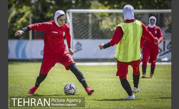 تمرین تیم ملى فوتبال بانوان 1