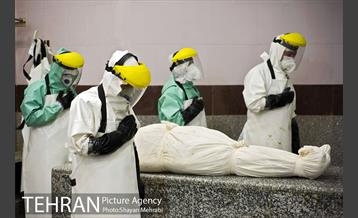 تطهیر و تدفین جانباختگان کرونایی در بهشت زهرا(س) 8