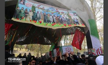 تشییع پیکر پاک و مطهر شهید گمنام در فدراسیون تیراندازی 3