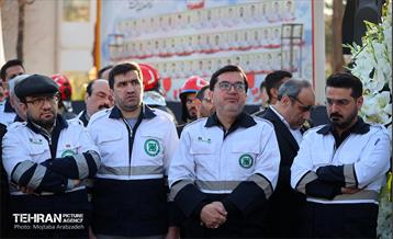 تشییع پیکر شهید آتش‌نشان «قریب رضا دارابی» -1 34