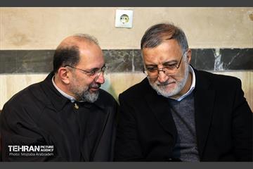 حضور شهردار تهران در حسینیه جماران تهران 10