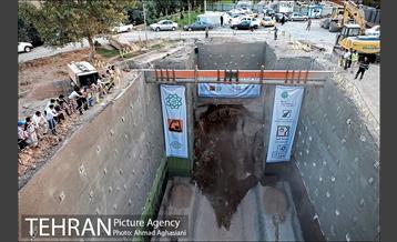 مراسم ورود ماشین حفار به ایستگاه B7 خط 7مترو 29