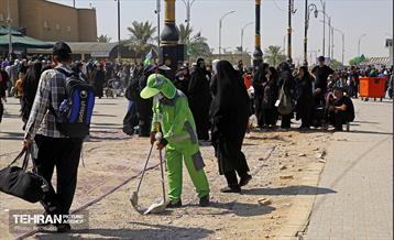 خدمات نیروهای پاکبان شهر تهران در اربعین حسینی 40