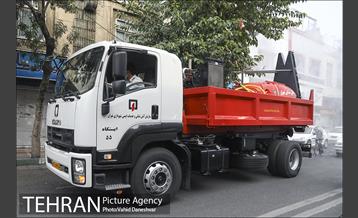 عملیات ضد عفونی معابر شهری منطقه 17 5