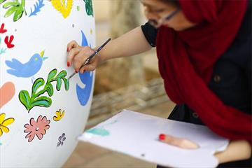 جشنواره تخم مرغ رنگی در باغ شهدا 5