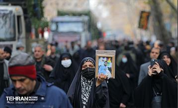 تشییع پیکر ۲۰۰ شهید گمنام دفاع مقدس در تهران 31