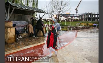 بارش باران بهاری در تهران 35