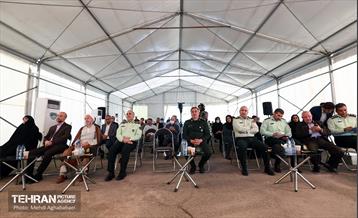 آیین کلنگ زنی ساخت سومین کلانتری منطقه هشت