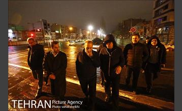 بازدید شبانه مدیران شهری از رود دره ها، مسیل ها و پروژه زیرگذر گیشا 12