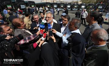 آیین بهره‌برداری از ۲۰۱ دستگاه اتوبوس برقی 5