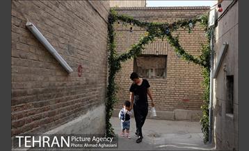 آذین بندی محله عودلاجان برای جشن نیمه شعبان 9