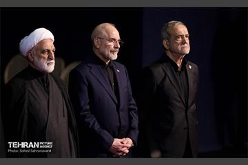 مراسم ادای احترام به پیکر رهبر شهید انقلاب با حضور سران قوا 6