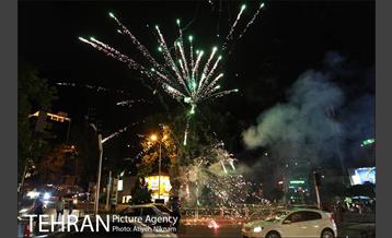 نور افشانی آسمان تهران به مناسب عید سعید فطر 7