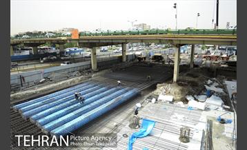 عملیات جمع آوری پل گیشا و احداث زیرگذر 6