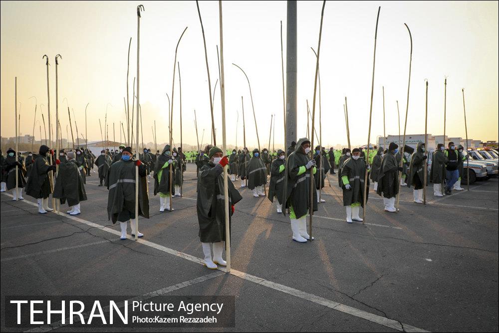 مانور عملیات برف روبی شهرداری منطقه 19