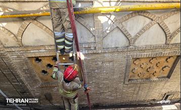 حریق در بازار تجریش 11