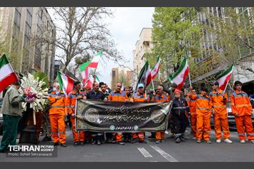 تشییع پیکر مطهر پاکبان شهید «حسن خیران»
