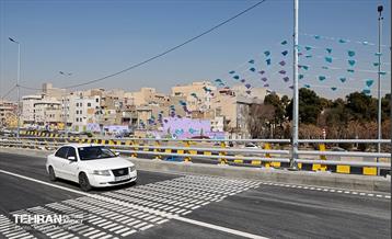 تقاطع سه سطحی بزرگراه‌های شهید نواب صفوی(شهید یارجانی) و شهید تندگویان 22