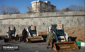 مانور سراسری برف روبی در منطقه 1 تهران 17