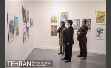 بازدید مدیران شهری و اعضای شورای شهر تهران از نمایشگاه تهران از منظر هنرمندان-2 1