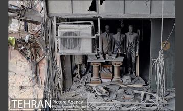 تخلیه اجناس مغازه های باقی مانده ساختمان پلاسکو -1 7