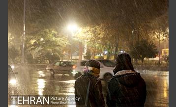 بارش اولین برف پاییزی تهران 24