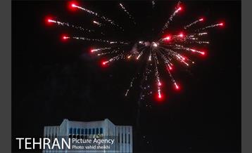 نور افشانی در میدان آزادی به مناسبت جشن نیمه شعبان 3