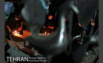 مراسم شام غریبان در میدان امام حسین(ع) 3