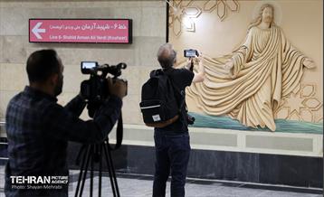 بازدید نمایندگان رسانه‌های خارجی از مترو مریم مقدس(س)  26