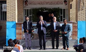 آیین نواختن زنگ بازگشایی مدرسه علامه حلی 13