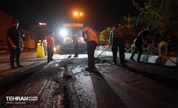 عملیات آسفالت ریزی در منطقه 5 15