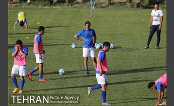 اولین تمرین تیم فوتبال استقلال تهران