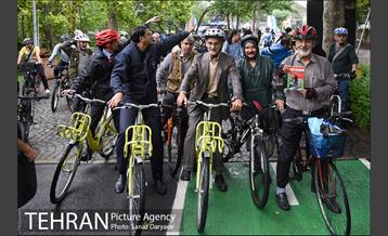 افتتاح مسیر دوچرخه سواری بوستان لاله 9