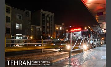 فعالیت شبانه روزی BRT تهران 26