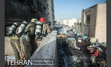 آتش سوزی پاساژ مهستان-2 32