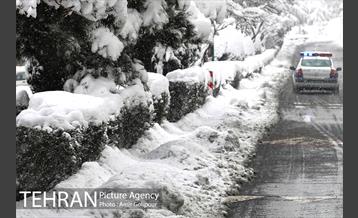 پس از یک روز برفی در پایتخت 3