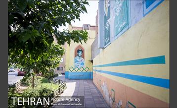 نگاره های شهدا بر دیواره های شهر 10