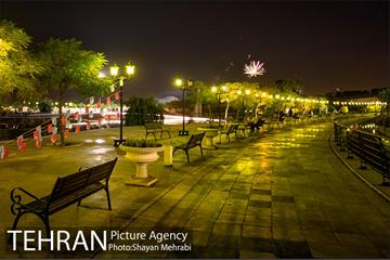 نور افشانی دریاچه باغ هنر اراضی عباس آباد به مناسب عید غدیر خم 15