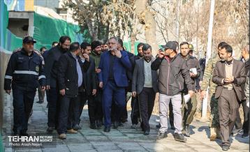 تشییع پیکر شهید گمنام در منطقه ۱۰