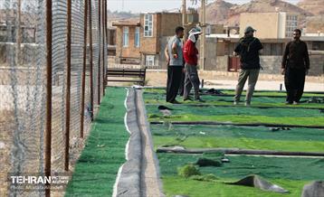 ساخت زمین چمن مصنوعی در شهر قصرشیرین 7