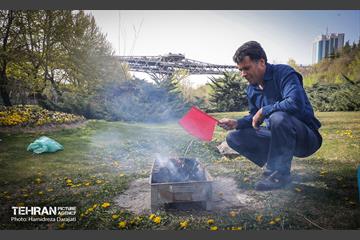 روز طبیعت در پارک ساعی و حاشیه اتوبان مدرس  3